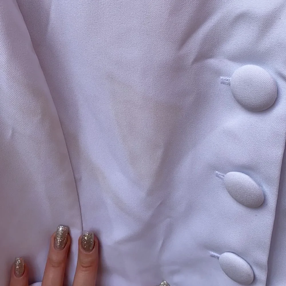 Allison Woods white blazer sz. 28 - Picture 3 of 3